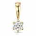 0,10 ct lab grown diamant vedhæng i 14 karat guld 0,10 ct