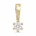 0,20 ct lab grown diamant vedhæng i 14 karat guld 0,20 ct