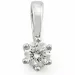 0,40 ct lab grown diamant vedhæng i 14 karat hvidguld 0,40 ct