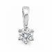 0,40 ct lab grown diamant vedhæng i 14 karat hvidguld 0,40 ct