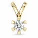 0,50 ct lab grown diamant vedhæng i 14 karat guld 0,50 ct