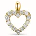hjerte lab grown diamant vedhæng i 14 karat guld 0,54 ct