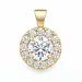 lab grown diamant vedhæng i 14 karat guld 1,0 ct 0,48 ct