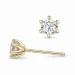 2 x 0,20 ct lab grown diamant solitaireørestikker i 14 karat guld med lab grown diamant 