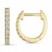 creoler i 14 karat guld med lab grown diamant 