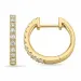 15 mm creoler i 14 karat guld med lab grown diamant 