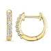 13 mm creoler i 14 karat guld med lab grown diamant 