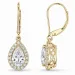 øreringe i 14 karat guld med lab grown diamant (CVD) og lab grown diamant (CVD) 