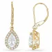 øreringe i 14 karat guld med lab grown diamant (CVD) og lab grown diamant (CVD) 