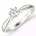 0,20 ct lab grown diamant ring i 14 karat hvidguld 0,20 ct