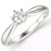 0,30 ct lab grown diamant ring i 14 karat hvidguld 0,30 ct