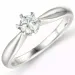 0,50 ct lab grown diamant ring i 14 karat hvidguld 0,50 ct