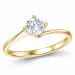 lab grown diamant solitairering i 14 karat guld 0,50 ct