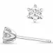 2 x 0,40 ct lab grown diamant solitaireørestikker i 14 karat hvidguld med lab grown diamant 