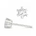 2 x 0,10 ct lab grown diamant solitaireørestikker i 14 karat hvidguld med lab grown diamant 