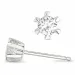 2 x 0,20 ct lab grown diamant solitaireørestikker i 14 karat hvidguld med lab grown diamant 