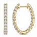 creoler i 14 karat guld med lab grown diamant (CVD) 