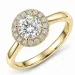 lab grown diamant ring i 14 karat guld 1,0 ct 0,21 ct