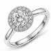 lab grown diamant ring i 14 karat hvidguld 1,0 ct 0,21 ct