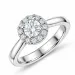 lab grown diamant ring i 14 karat hvidguld 0,50 ct 0,23 ct