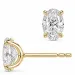 2 x 0,50 ct lab grown diamant solitaireørestikker i 14 karat guld med lab grown diamant (CVD) 
