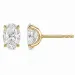 2 x 1 ct lab grown diamant solitaireørestikker i 14 karat guld med lab grown diamant (CVD) 