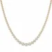 42 cm lab grown diamant halskæde i 14 karat guld 5,76 ct