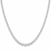 45 cm lab grown diamant halskæde i 14 karat hvidguld 6,02 ct