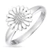 10 mm marguerit ring i sølv - Matilda