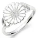 11 mm marguerit ring i sølv - Marie
