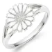 10 mm marguerit ring i sølv - Marie