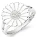 14 mm marguerit ring i sølv - Marie