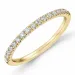 Enkel diamant alliancering i 14 karat guld 0,25 ct