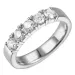 diamant alliancering i 14 karat hvidguld 5 x 0,20 ct