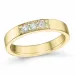 diamant alliancering i 14 karat guld 0,15 ct