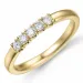 Diamant alliancering i 14 karat guld 0,21 ct