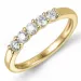 Diamant alliancering i 14 karat guld 0,33 ct