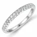 Diamant alliancering i 14 karat hvidguld 0,26 ct