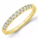 Diamant alliancering i 14 karat guld 0,26 ct