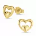 hjerte øreringe i 8 karat guld