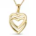 hjerte vedhæng med halskæde i 8 karat guld