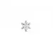 1 x 0,04 ct solitaireørestik i 14 karat hvidguld med diamant 