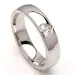 Vielsesring i sølv 0,075 ct