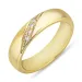 Vielsesring i 9 karat guld 0,04 ct