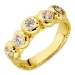 zirkon ring i forgyldt messing - Eliné