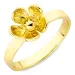 blomster ring i forgyldt messing - Eliné