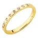 zirkon ring i forgyldt messing - Eliné
