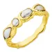 perle ring i forgyldt messing - Eliné