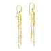 lange kæde øreringe i forgyldt messing - Eliné