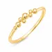 kugle ring i forgyldt messing - Bubbly Pure